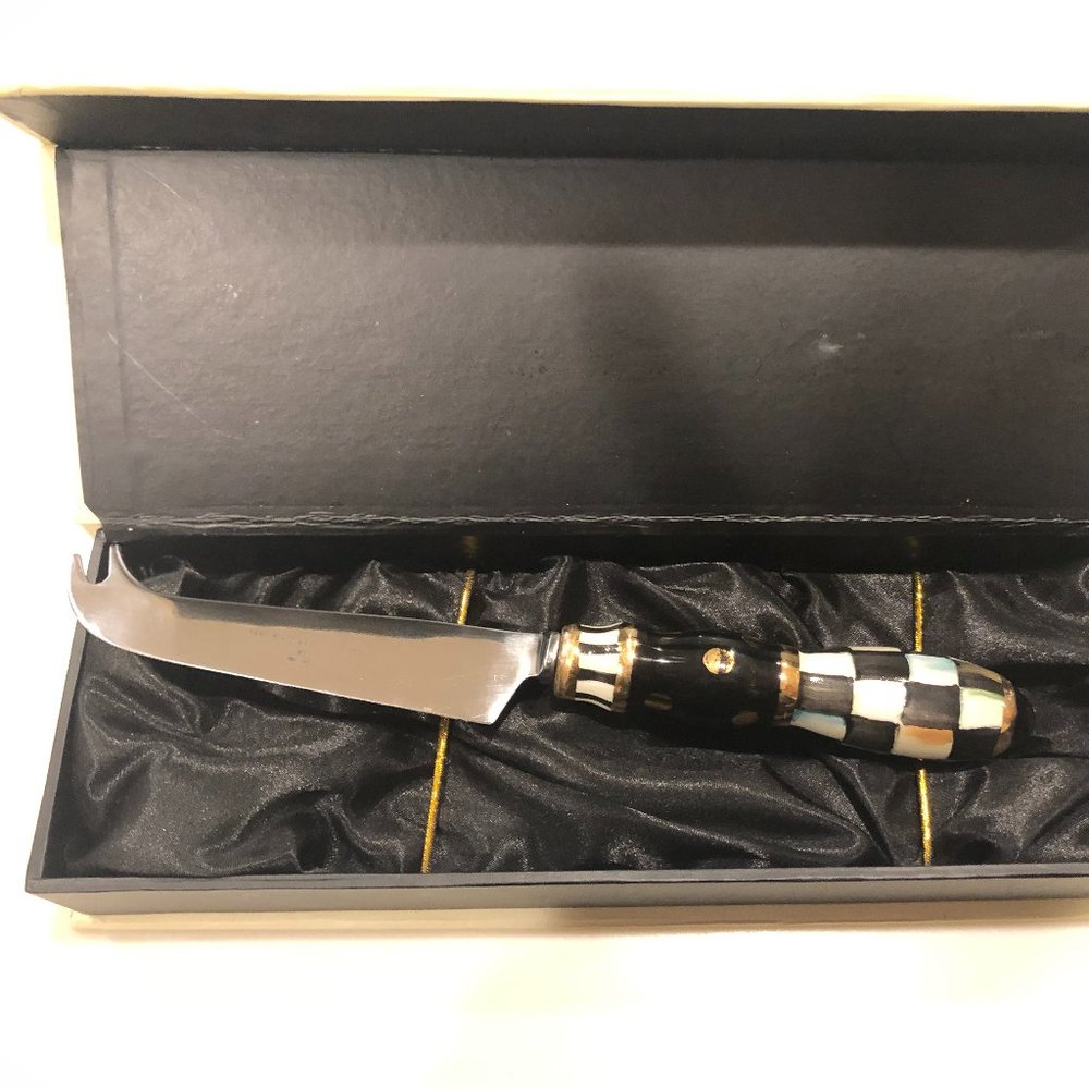 Mackenzie-Childs Courtly Check Cheese Knife